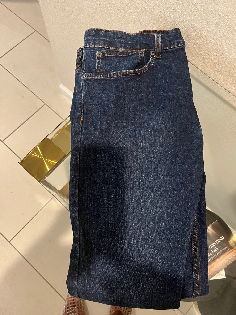 Calvin Klein Slim Straight Dark Blue Jeans